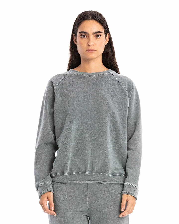 RAVENS VIEW IBIZA Damen vegan Sweatshirt Ona Faded Blue