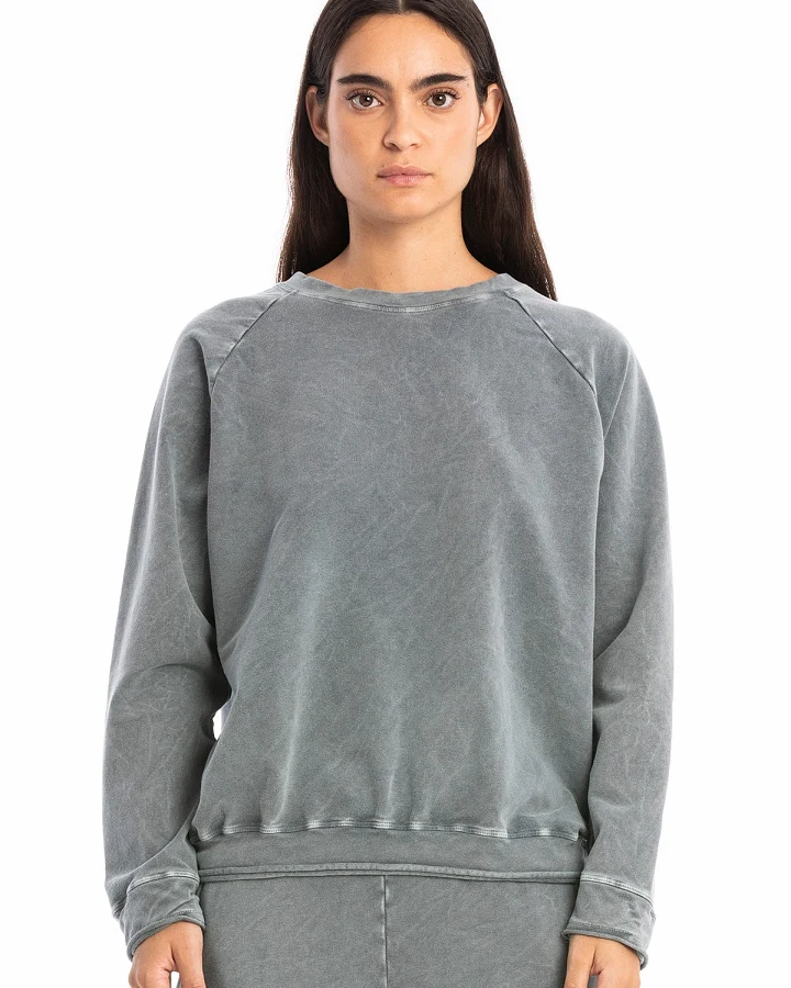 RAVENS VIEW IBIZA Damen vegan Sweatshirt Ona Faded Blue
