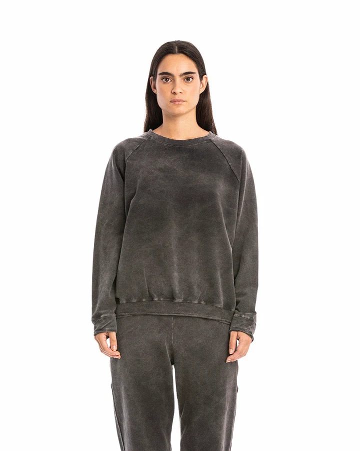 RAVENS VIEW IBIZA Damen vegan Sweatshirt Ona Carbon Wash