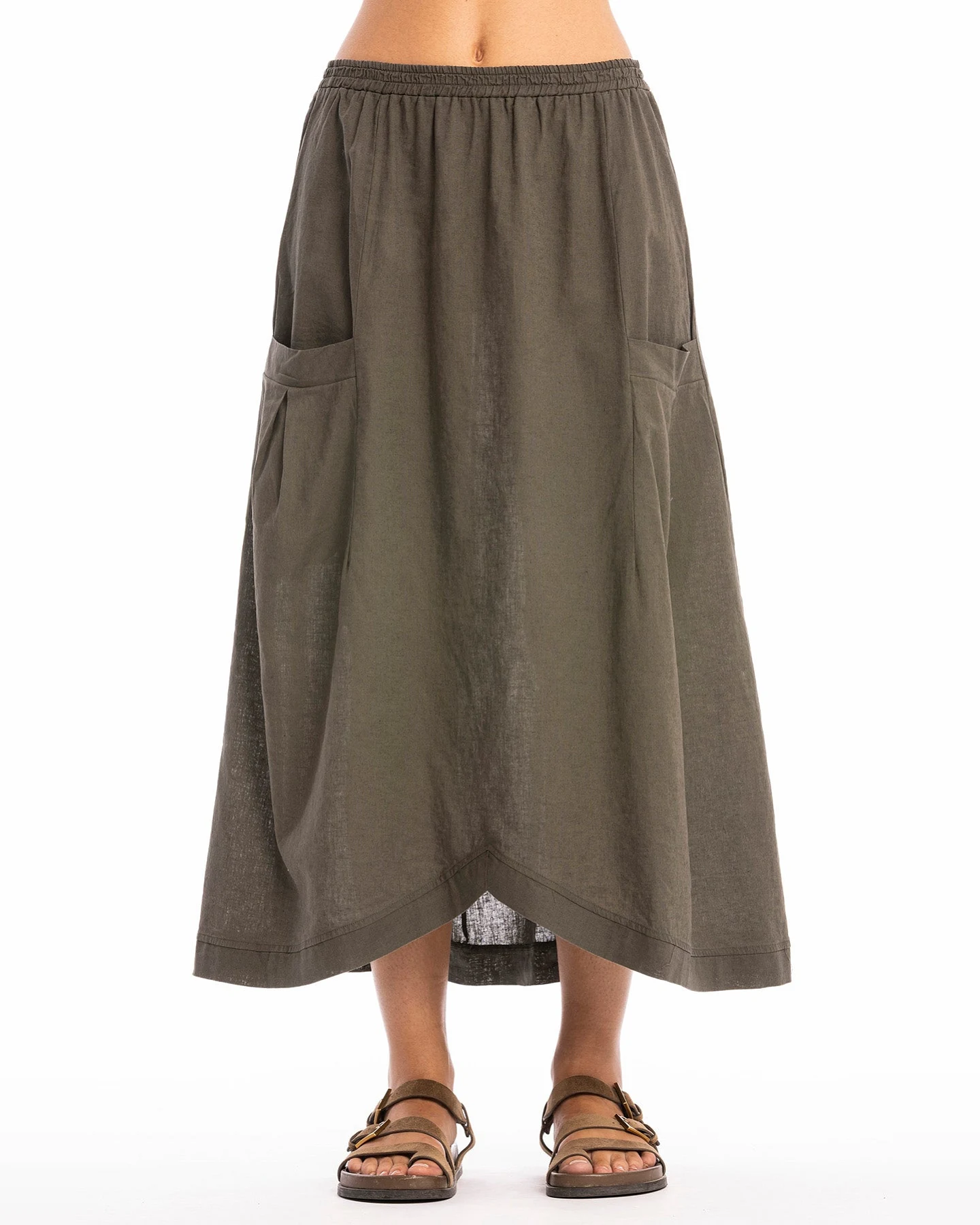 RAVENS VIEW IBIZA Damen vegan Rock Frühlingstasche Bison Braun – Ansicht 2