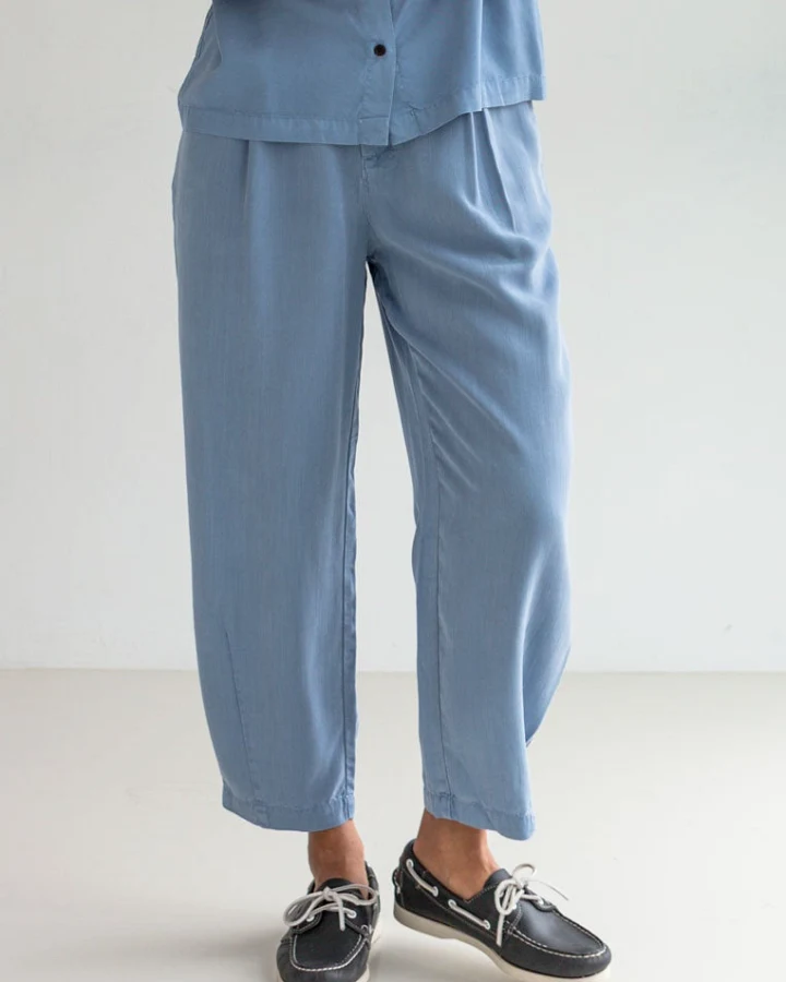 TWOTHIRDS Damen vegan Hose Haruku Denim Blau