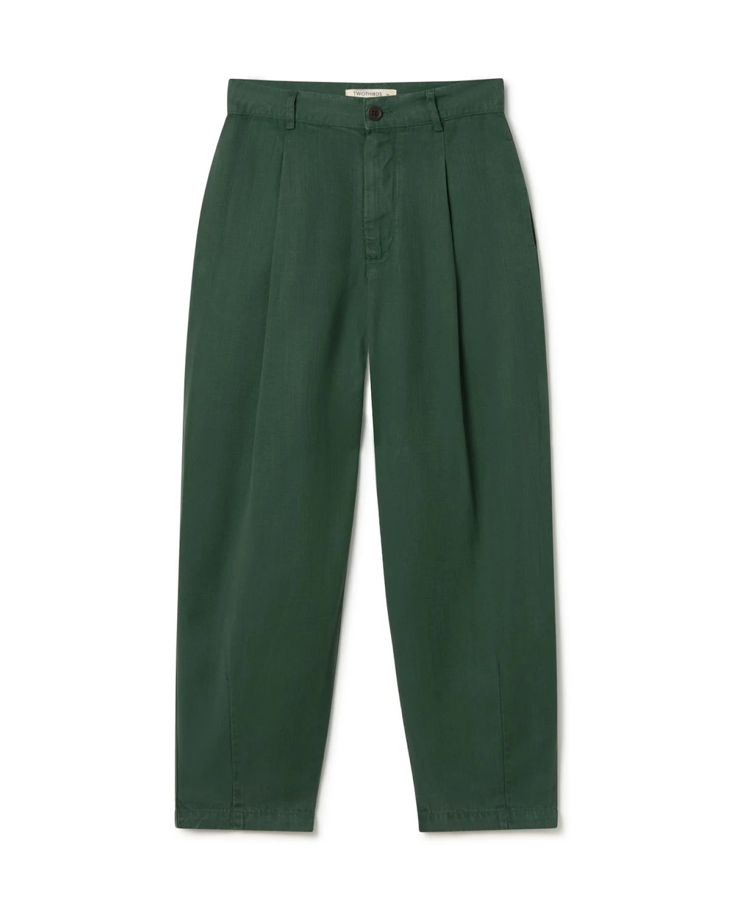 TWOTHIRDS Damen vegan Hose Haruku Dunkelgrün – Ansicht 2