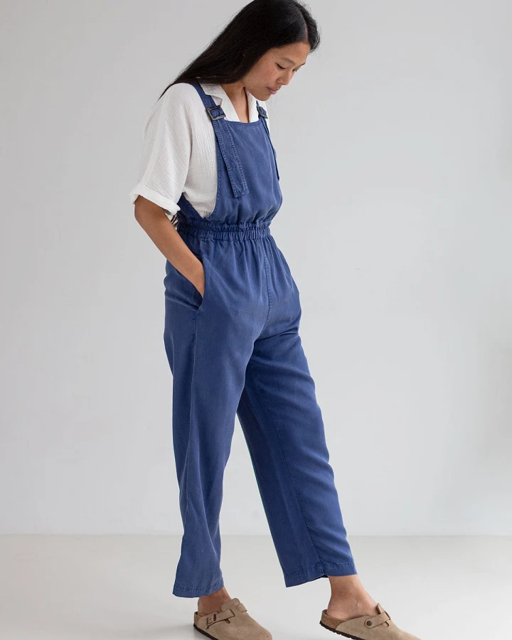 TWOTHIRDS Damen vegan Dungaree Hornos Blueberry
