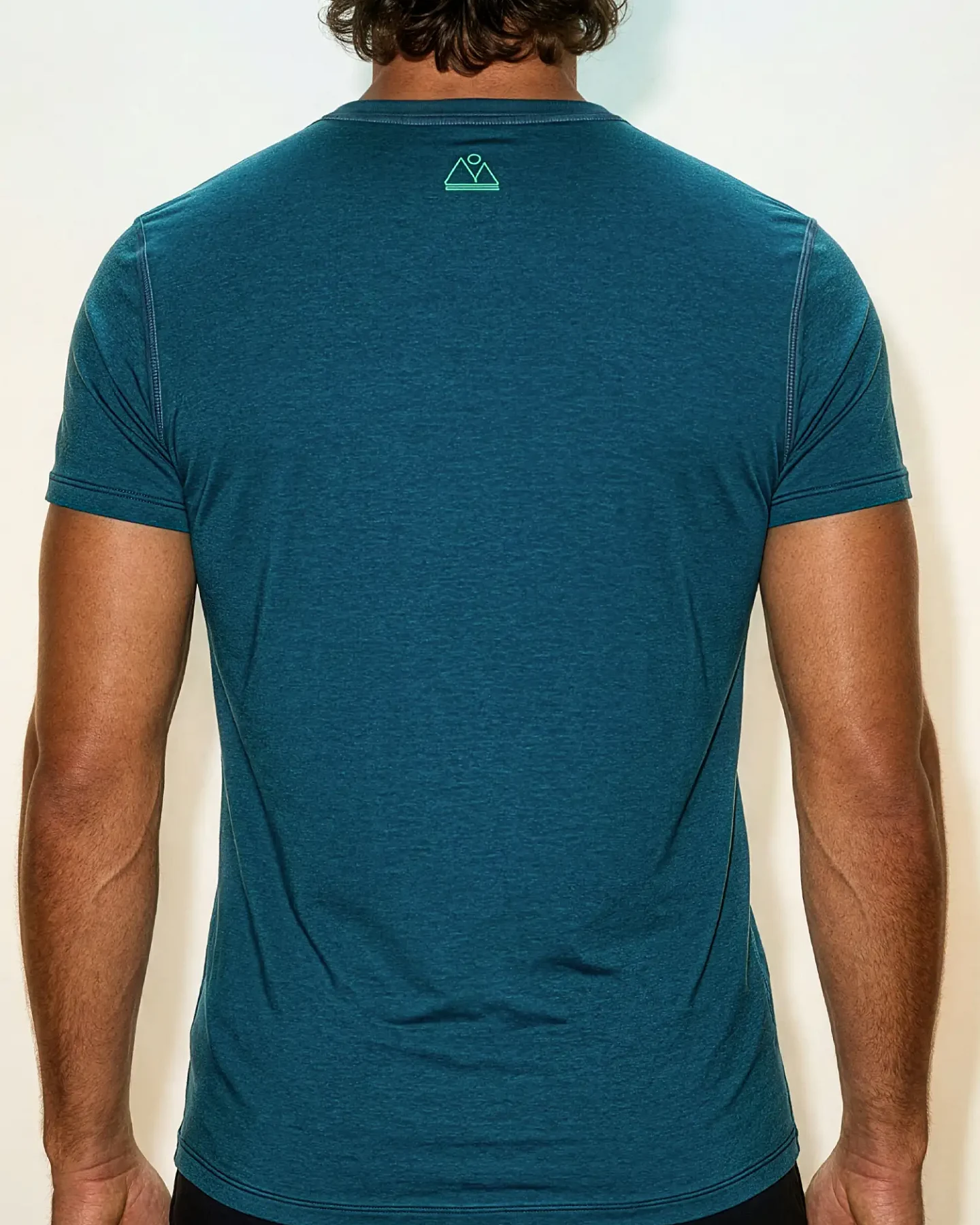 nice to meet me Herren vegan T-Shirt Core T Aquamarin – Ansicht 2