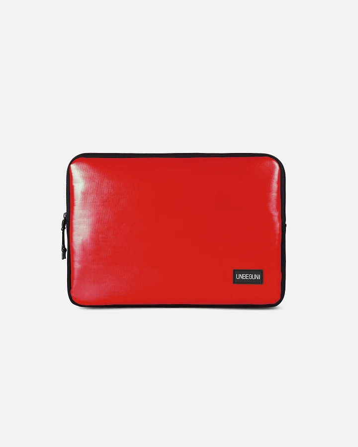 UNBEGUN Herren vegan Laptop-Hülle Rot