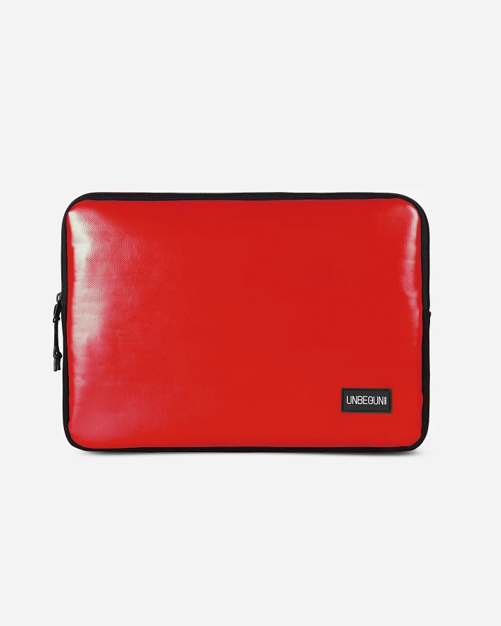 UNBEGUN Herren vegan Laptop-Hülle Rot