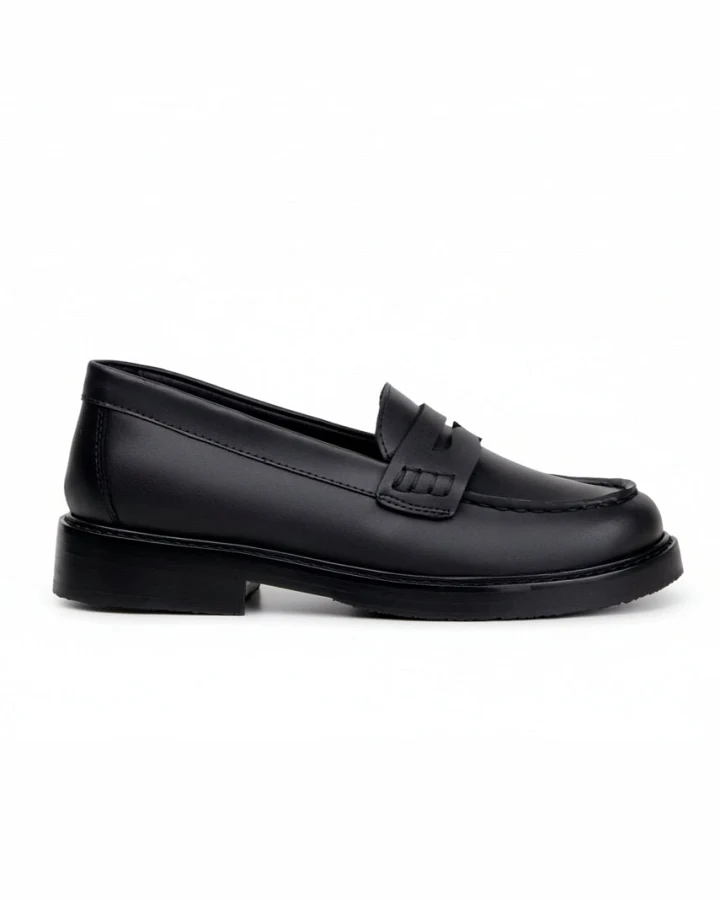 Green Laces Herren vegan Loafers Leffe Schwarz