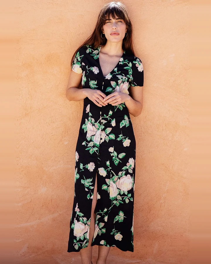 Avani Damen vegan Kleid Saule Schwarz
