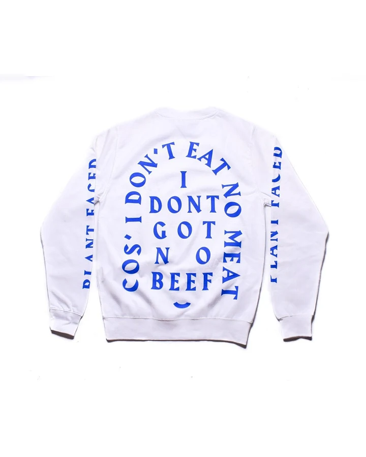 Plant Faced Clothing Damen vegan No Beef Sweater Unisex