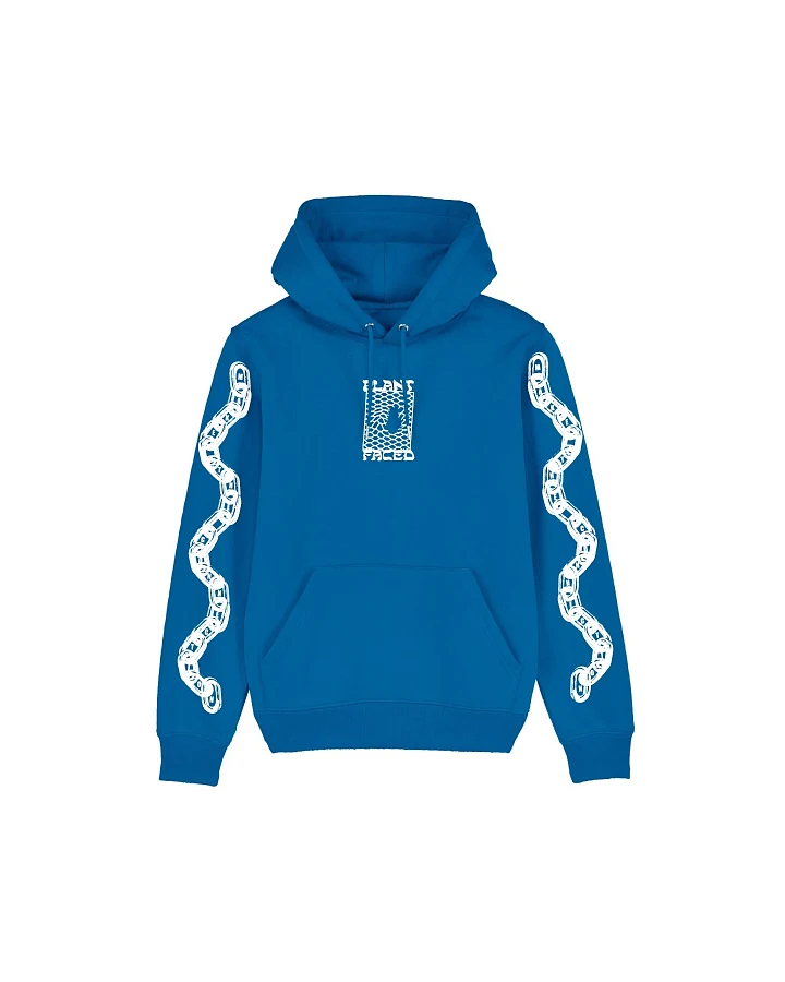 Plant Faced Clothing Damen vegan Hoodie Make The Connection Blauw