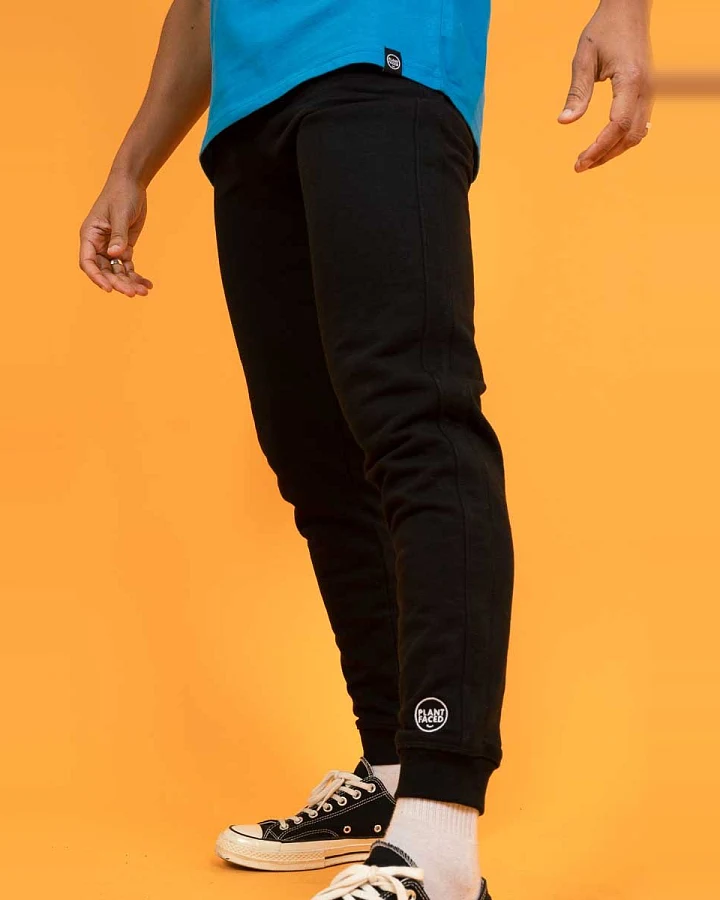 Plant Faced Clothing Herren vegan The Classics Jogginghose Schwarz