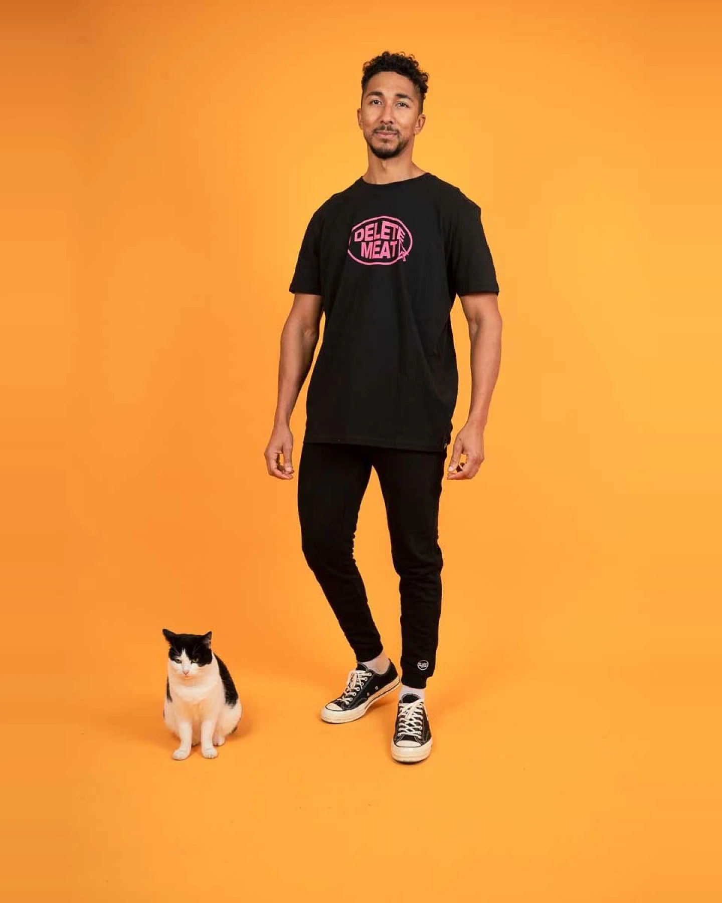 Plant Faced Clothing Herren vegan The Classics Jogginghose Schwarz – Ansicht 2