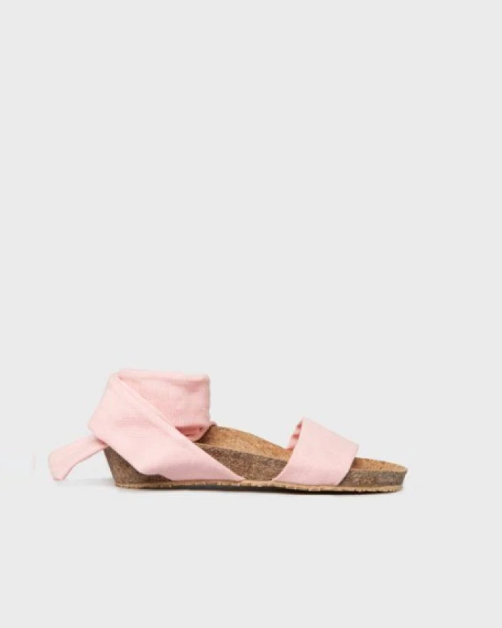 Momoc Damen vegan Sandale Pastellrosa