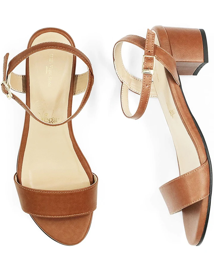 Will's Vegan Store Damen vegan Sandalen City Braun