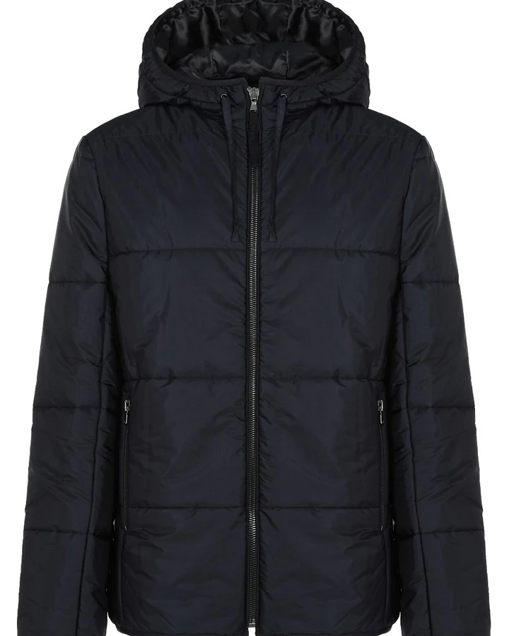Will's Vegan Store Damen vegan Pufferkapuze Schwarz