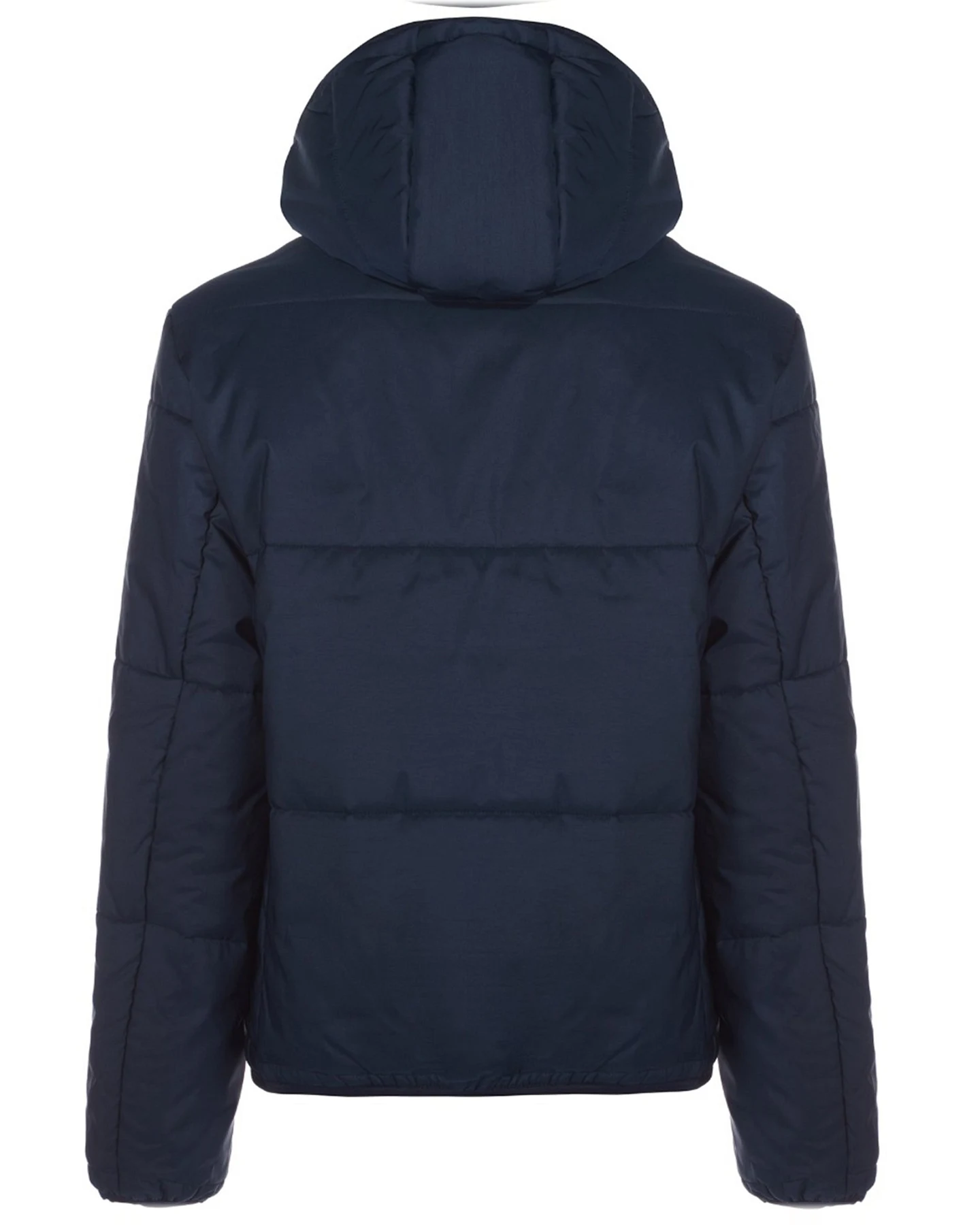 Will's Vegan Store Herren vegan Daunenjacke Mit Kapuze Dunkelblau – Ansicht 2