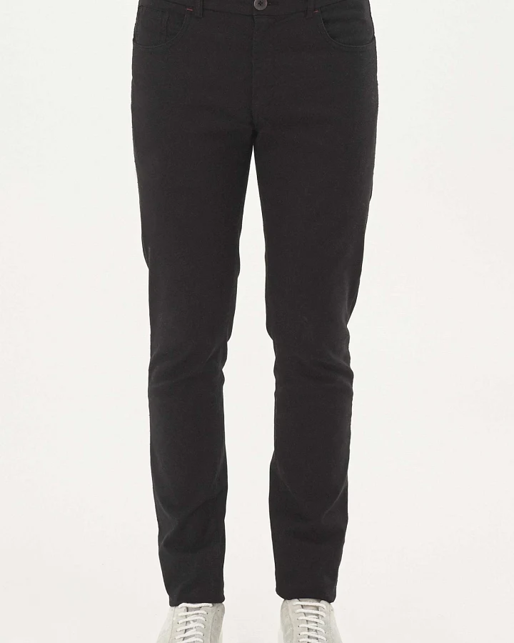ORGANICATION Herren vegan Hose Regular Fit Schwarz