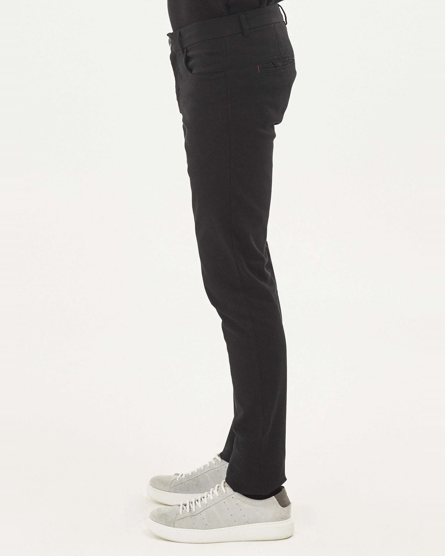 ORGANICATION Herren vegan Hose Regular Fit Schwarz – Ansicht 2
