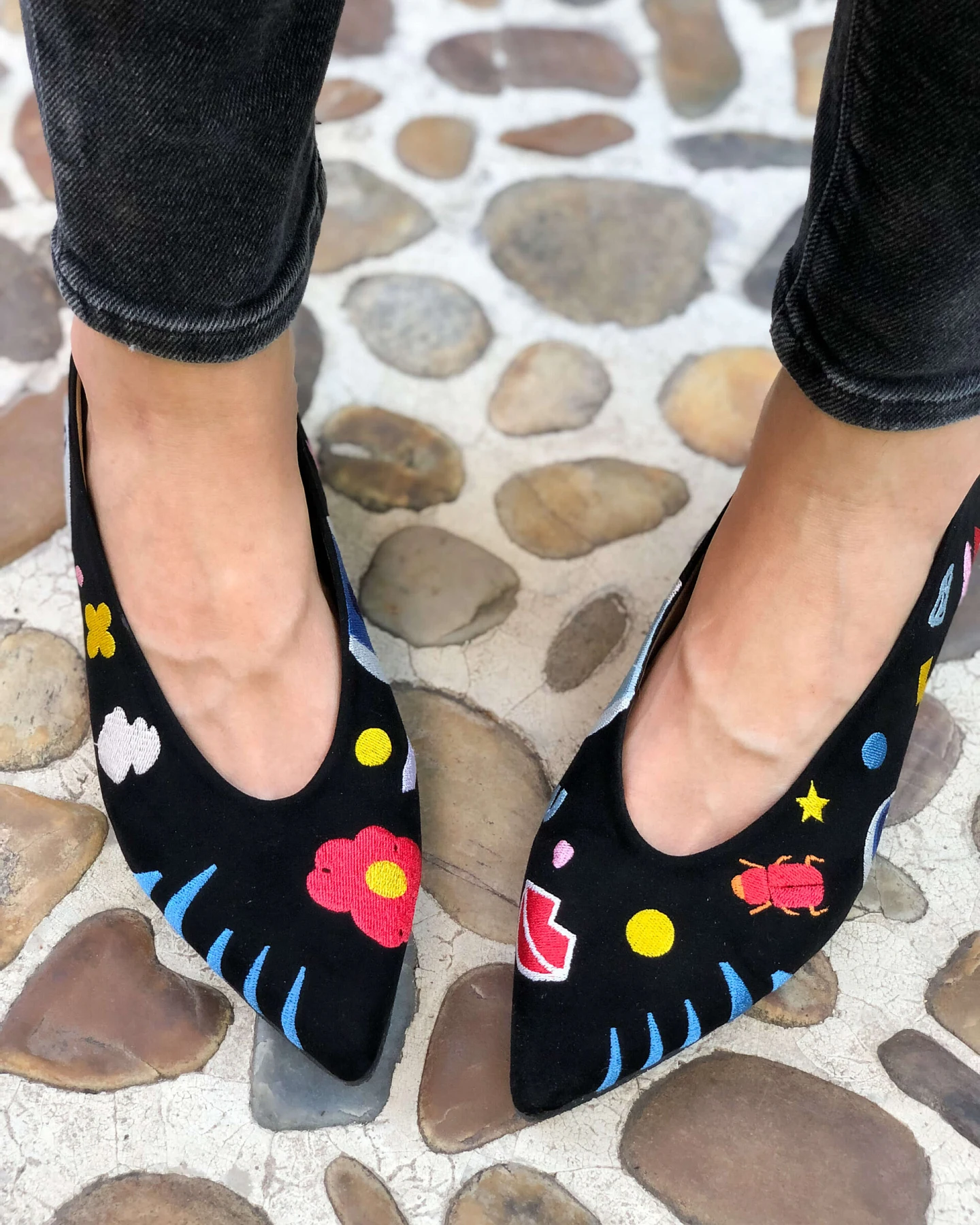 Momoc Damen vegan Flats A New Universe Black – Ansicht 2