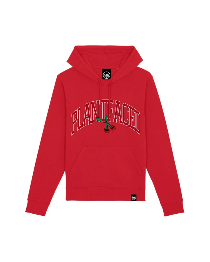 Plant Faced Clothing Damen vegan Hoodie Kirsche Rot
