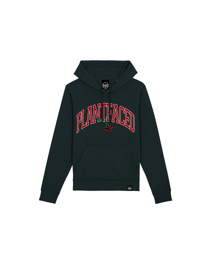 Plant Faced Clothing Damen vegan Kapuzenpulli Kirsche Schwarz