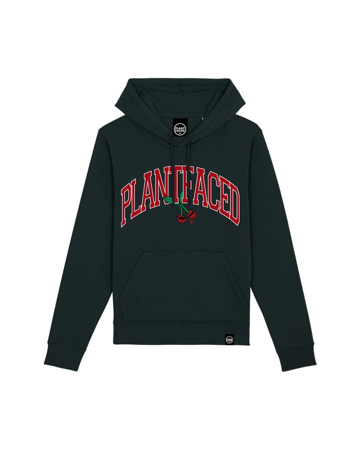 Plant Faced Clothing Damen vegan Kapuzenpulli Kirsche Schwarz
