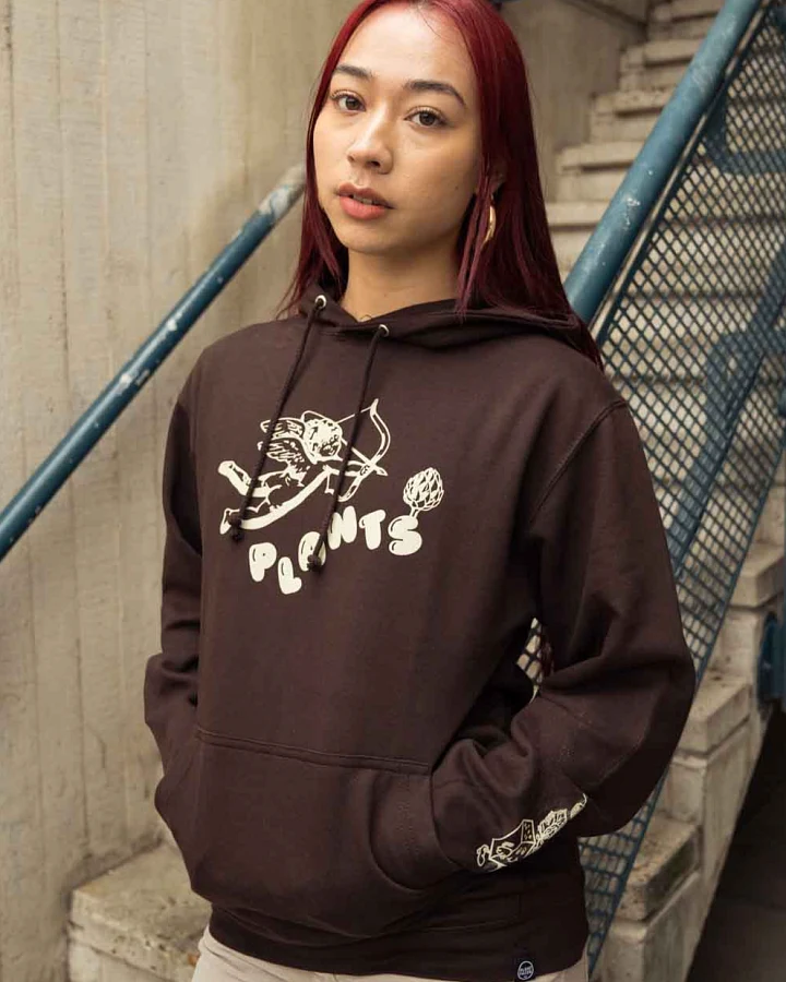 Plant Faced Clothing Damen vegan Hoodie Heavenly Deep Chocolate Braun
