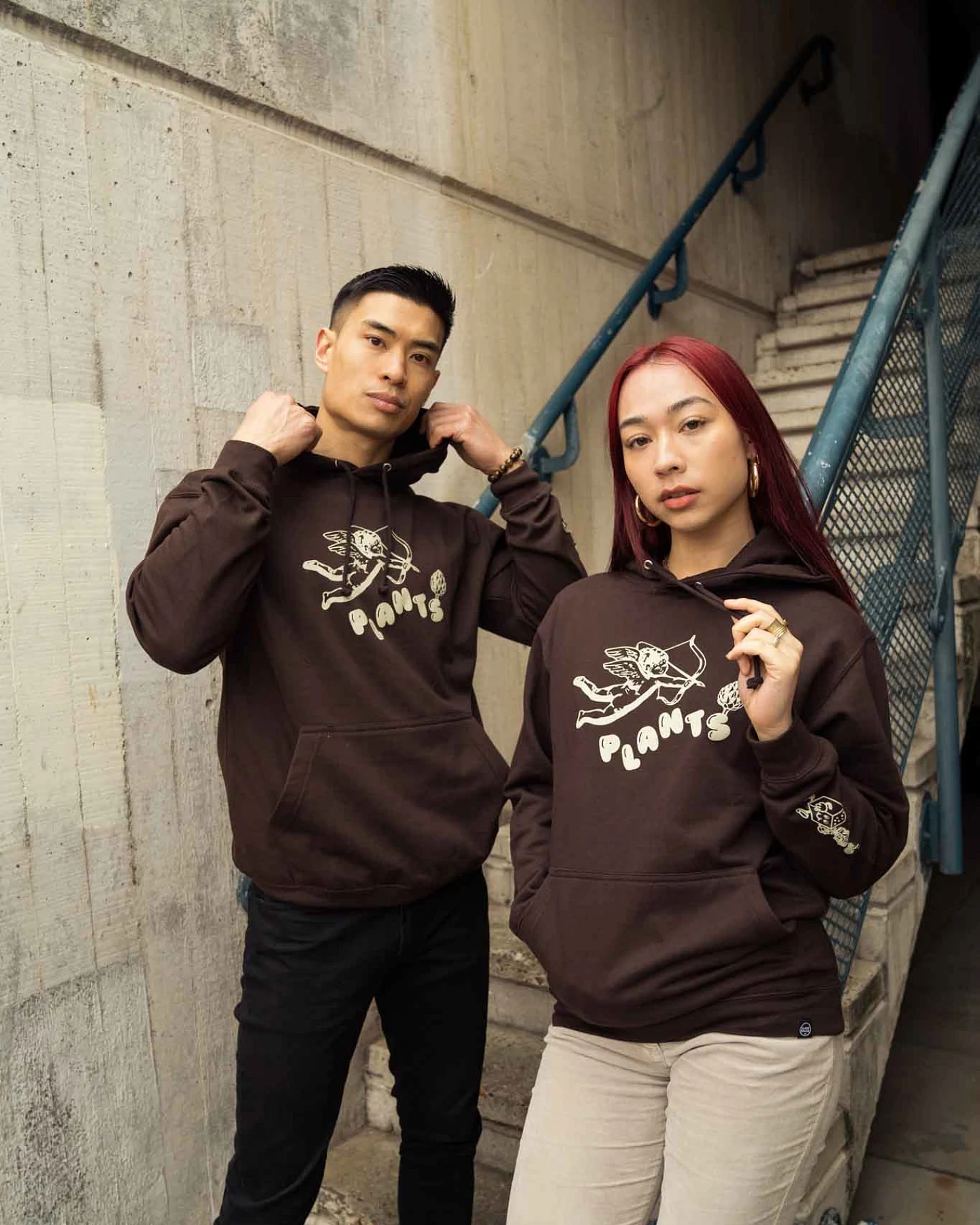 Plant Faced Clothing Damen vegan Hoodie Heavenly Deep Chocolate Braun – Ansicht 2