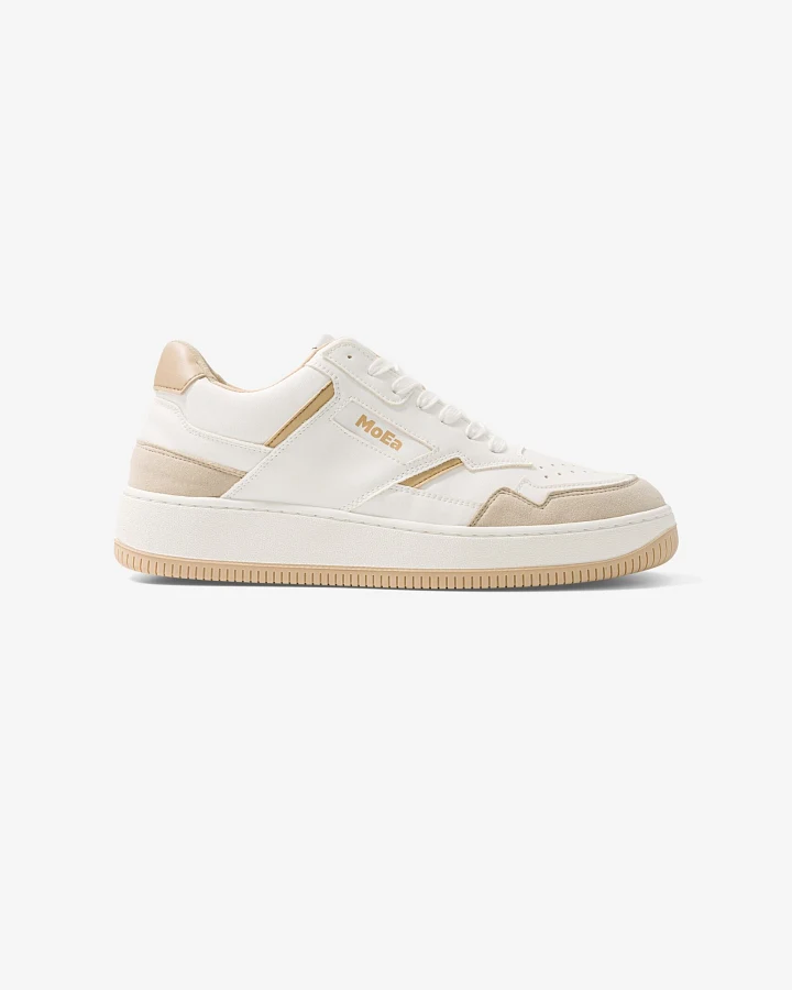 MoEa Herren vegan Sneaker Gen1 Mais Weiß & Beige