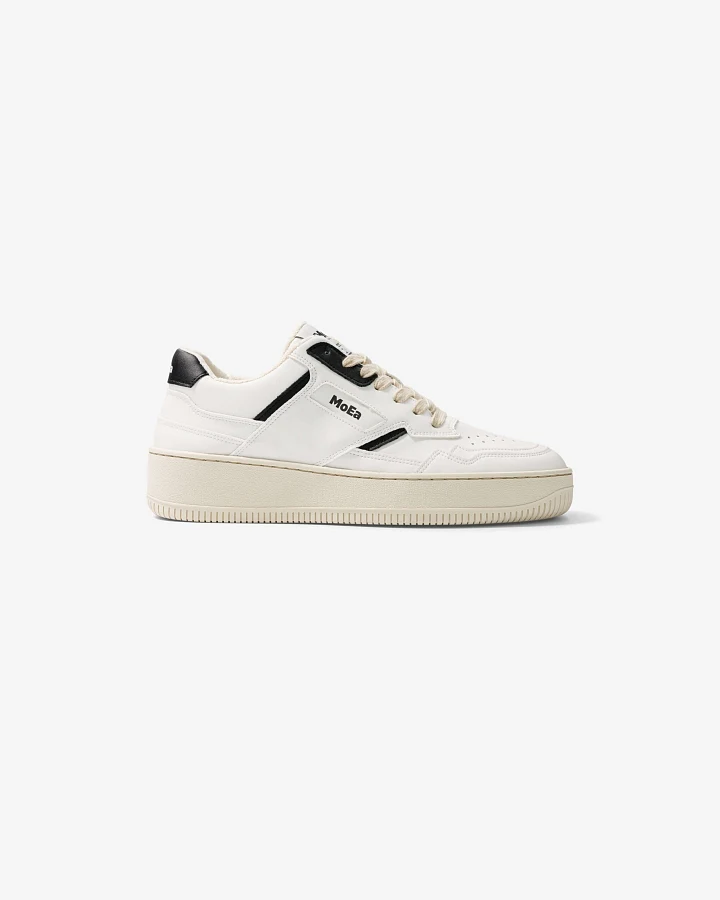 MoEa Herren vegan Sneaker Gen1 Trauben Retro Weiß & Schwarz