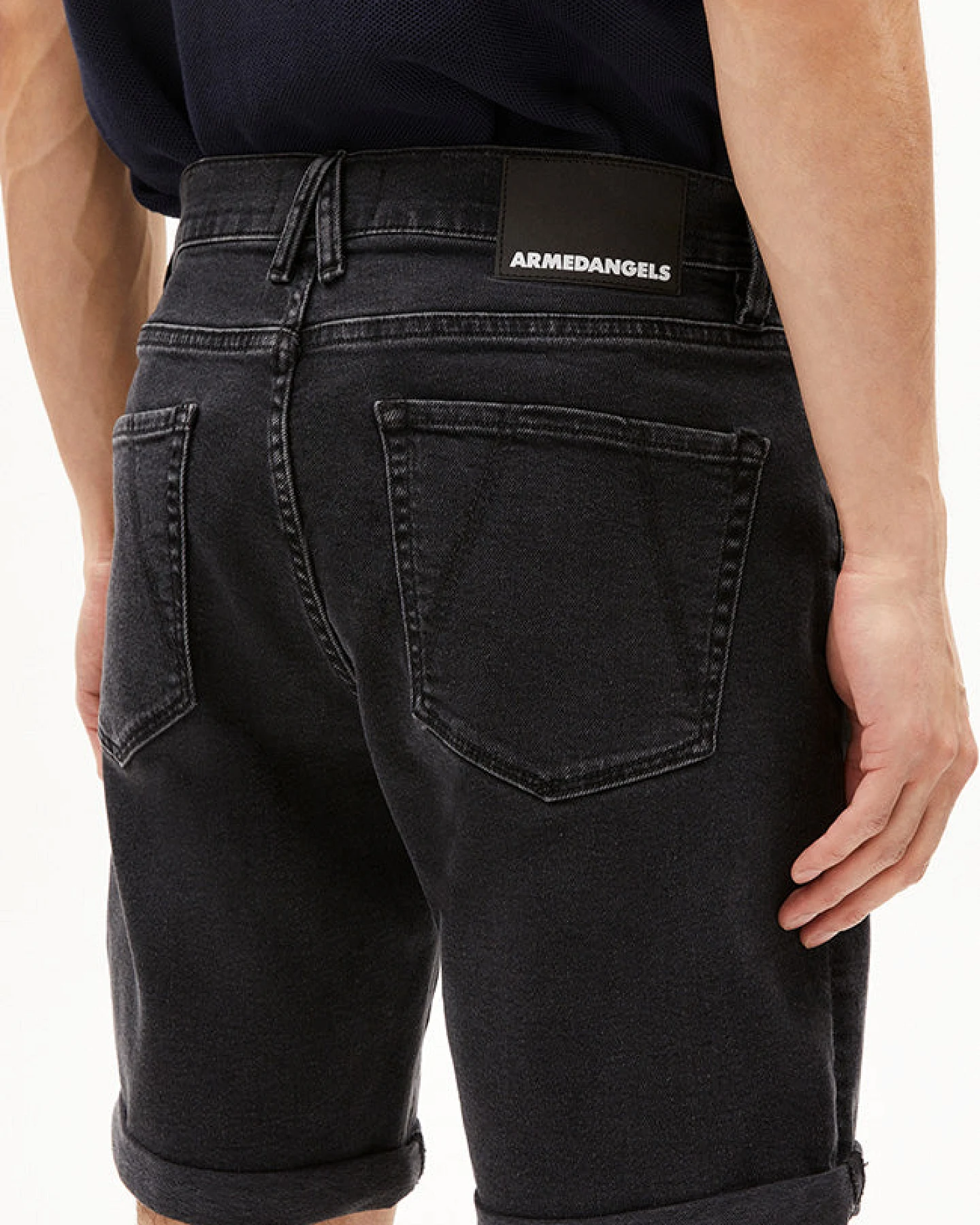ARMEDANGELS Herren vegan Shorts Naailo Schwarz – Ansicht 2