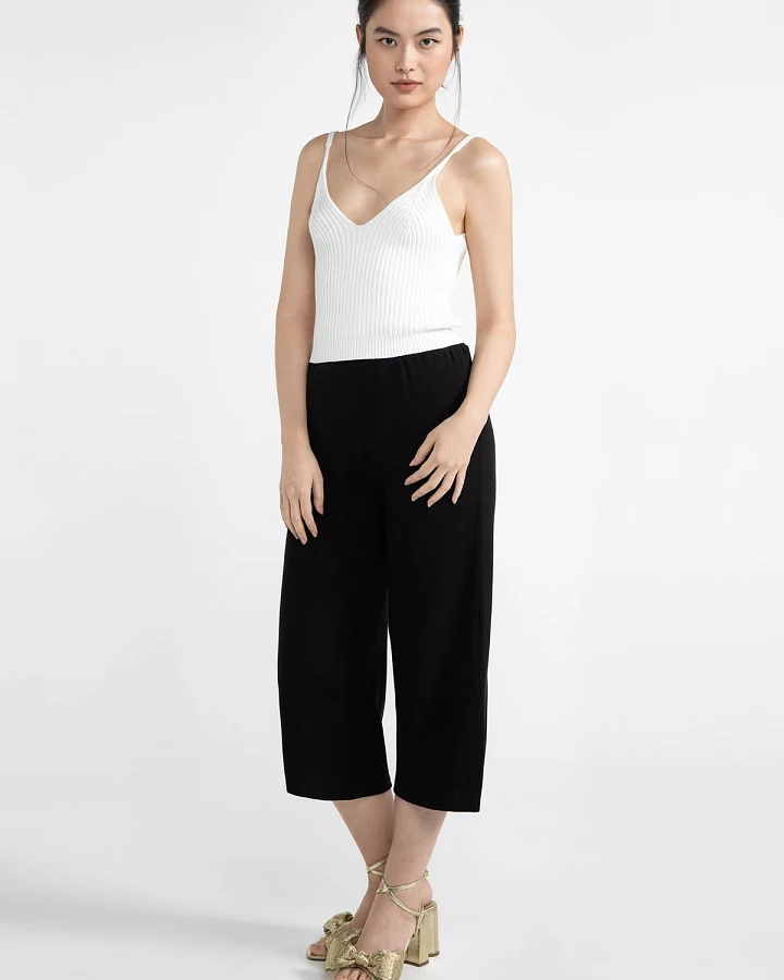LOVJOI Damen vegan Culotte Nuraiah Black