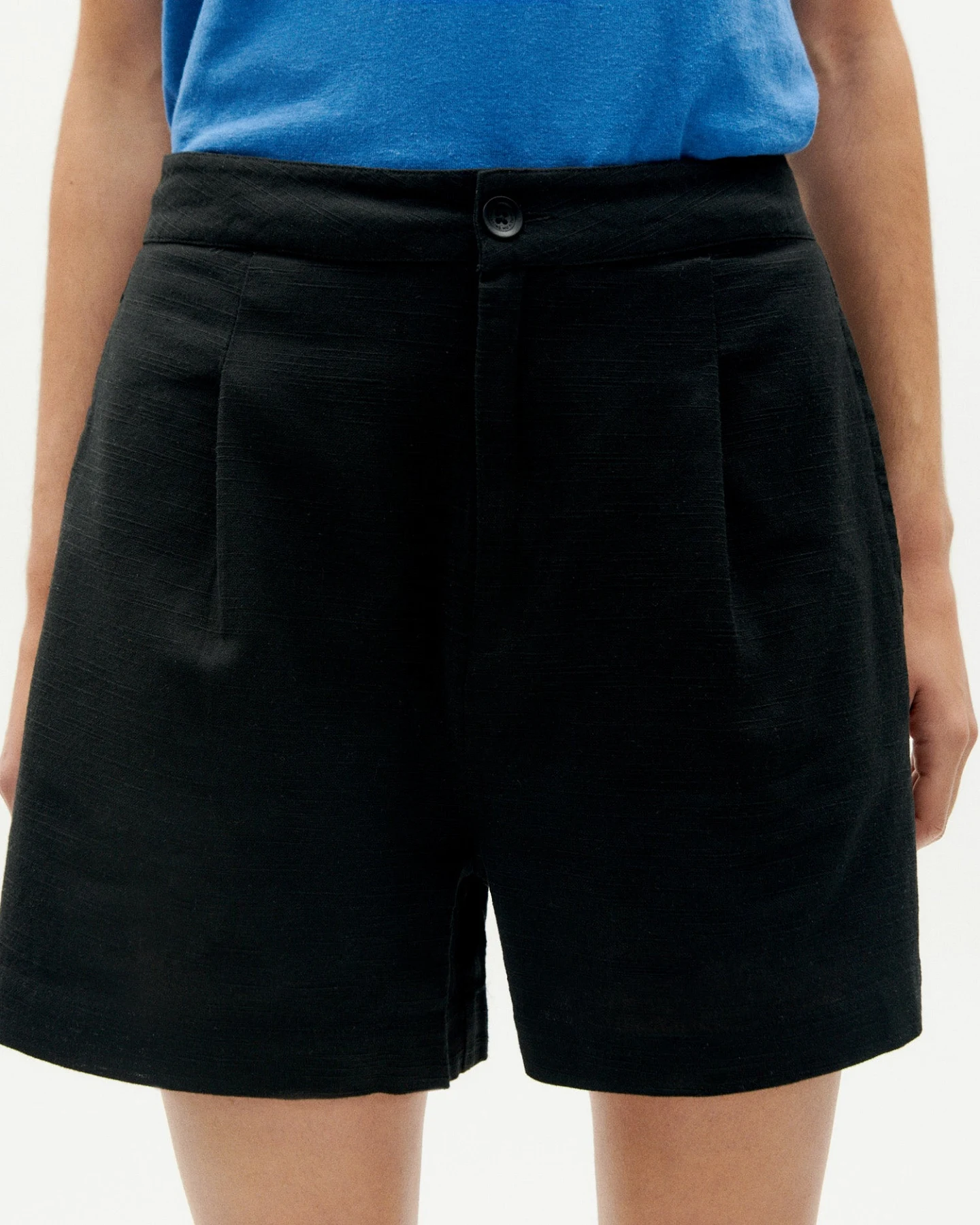 Thinking MU Damen vegan Shorts Narciso Schwarz – Ansicht 2