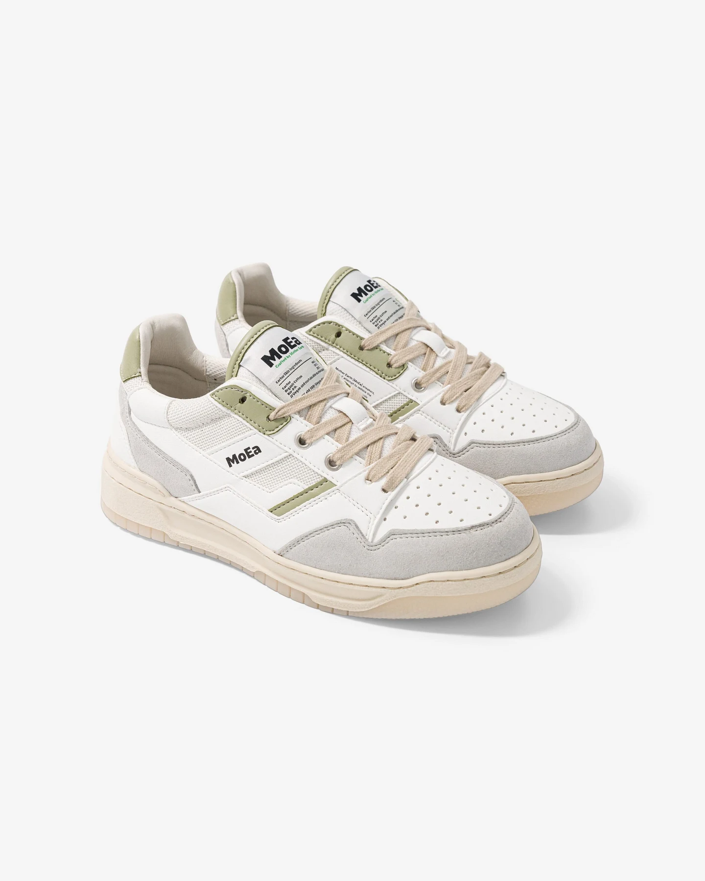 MoEa Herren vegan Sneaker Gen2 Cactus White & Aloe – Ansicht 2