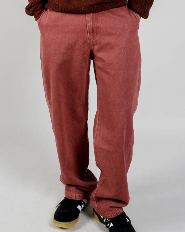 KOMODO Herren vegan Hose Makulu Wash Rot