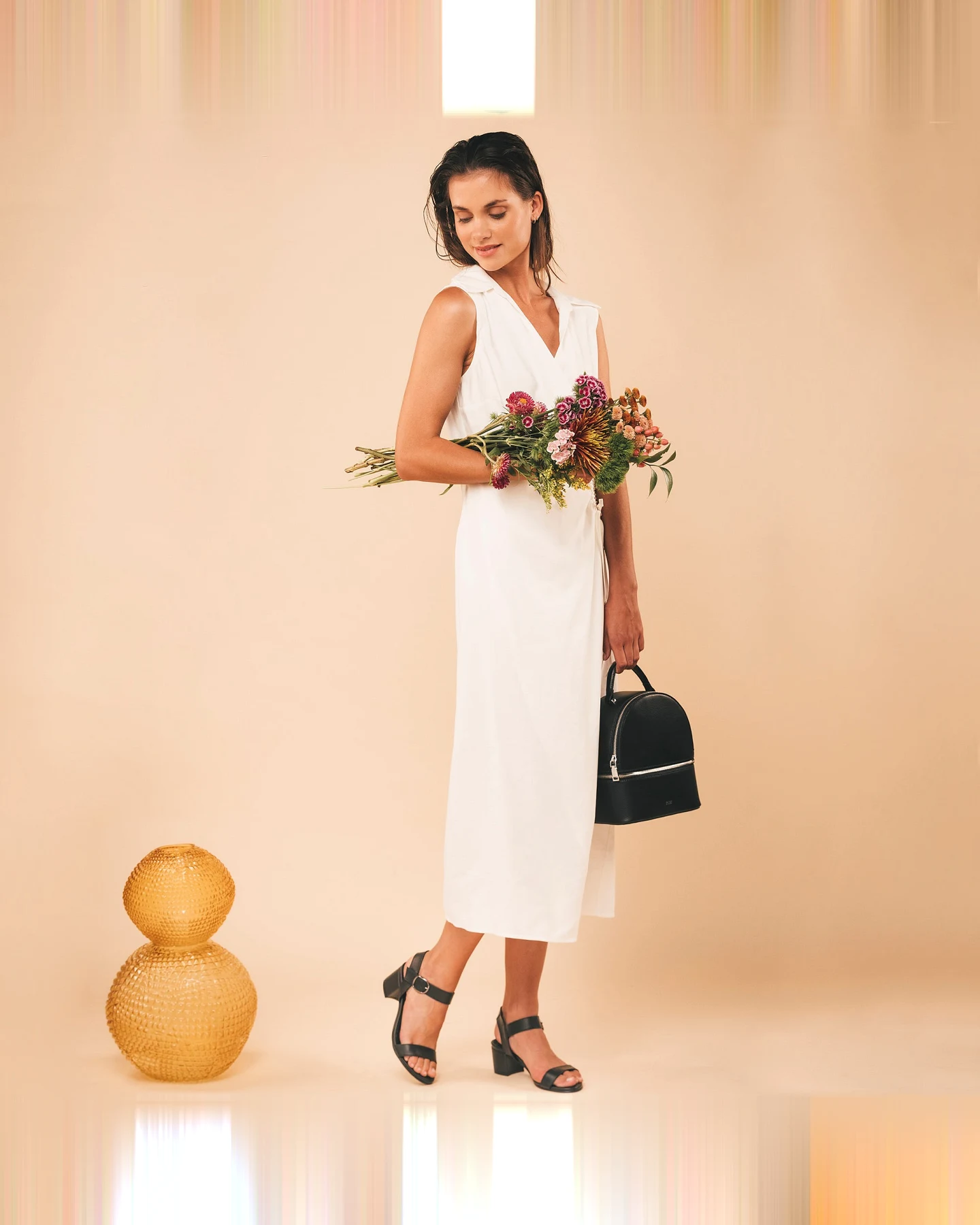 NAE Damen vegan Sandalen Zinnia Schwarz – Ansicht 2