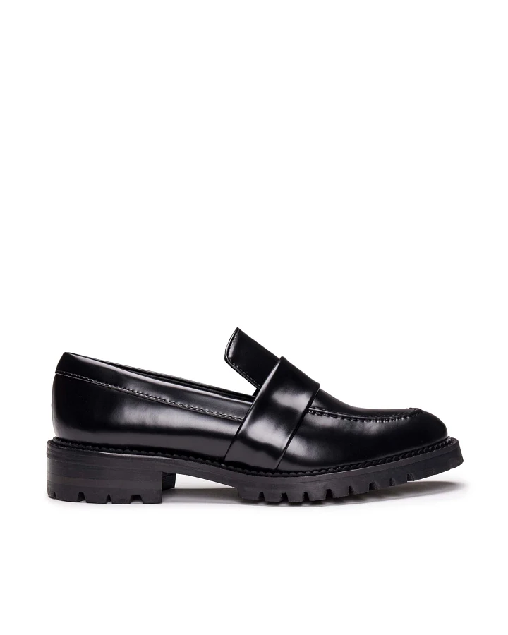 NAE Damen vegan Loafers Elena Schwarz