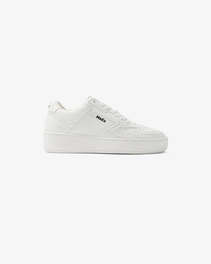 MoEa Herren vegan Sneaker Gen1 Voll Weiß