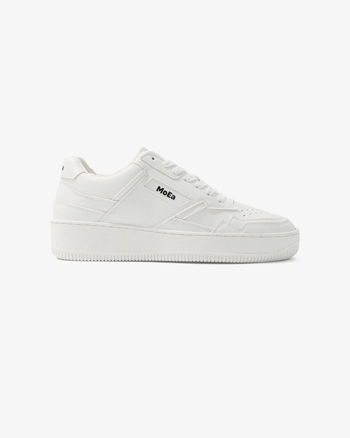 MoEa Herren vegan Sneaker Gen1 Voll Weiß