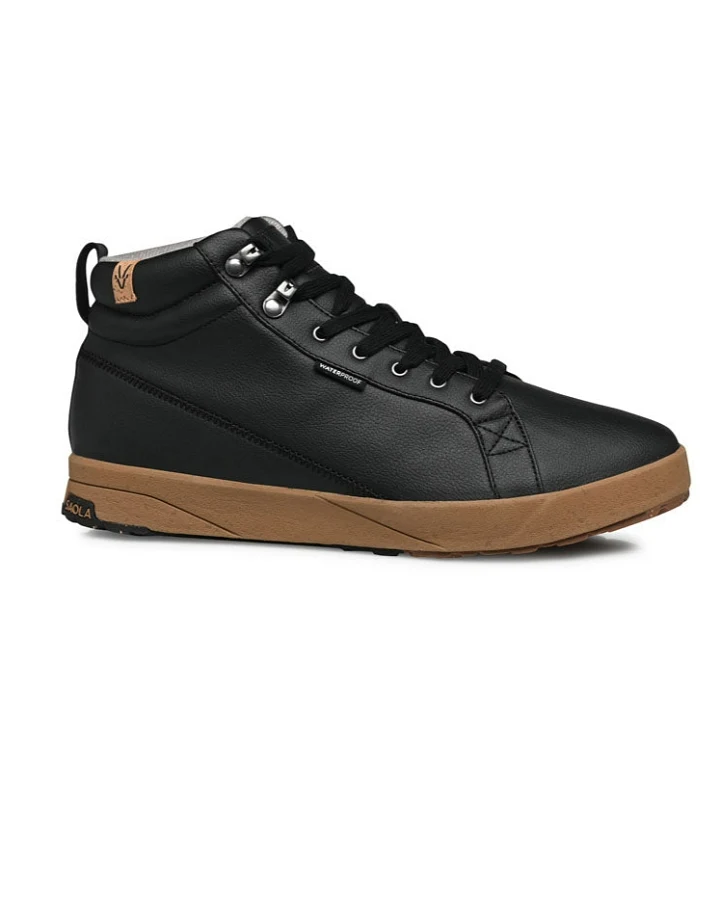 SAOLA Herren vegan Sneaker Herren Bergen Wasserdicht Schwarz
