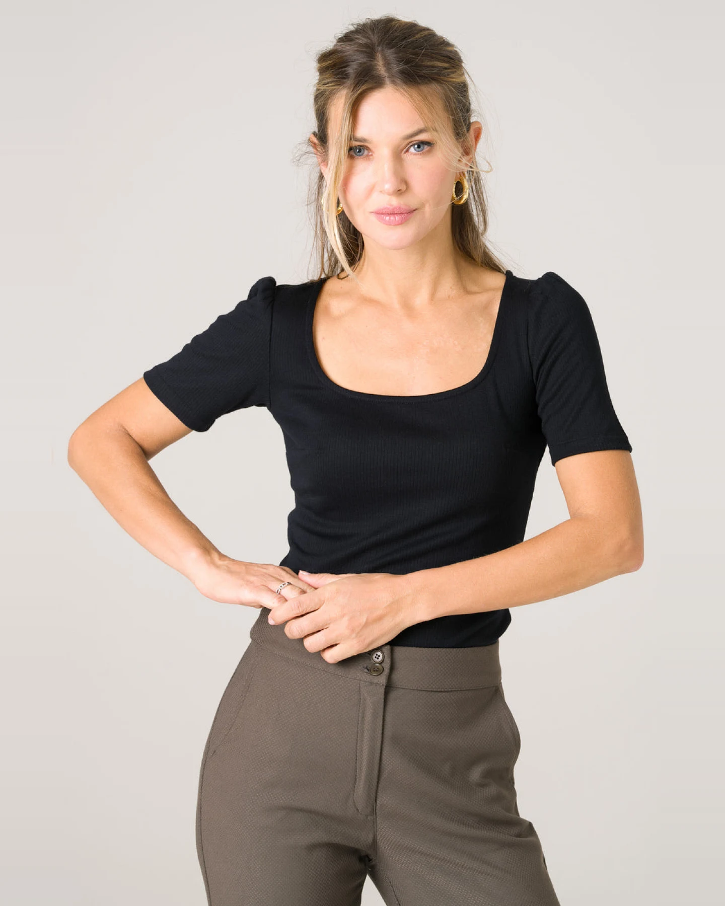 Avani Damen vegan T-Shirt Hoya Schwarz – Ansicht 2