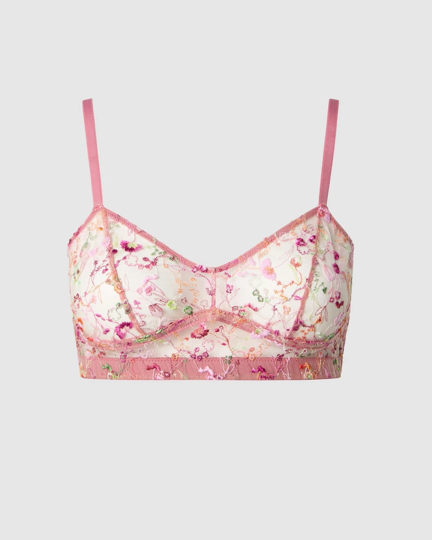 Understatement Damen vegan Balconette Mesh Rosa – Ansicht 2