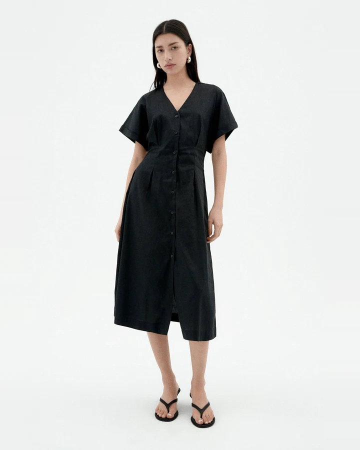 Thinking MU Damen vegan Kleid Laura Schwarz
