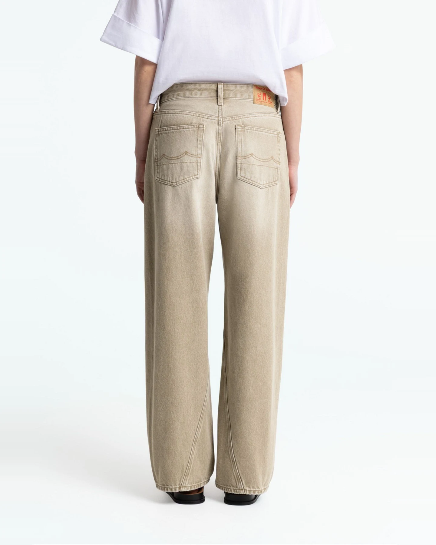 Jeans Joan Twist Retro Beige Worn – Ansicht 4