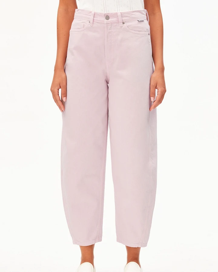 Jeans Barrel Leg Baarly Pink Mist