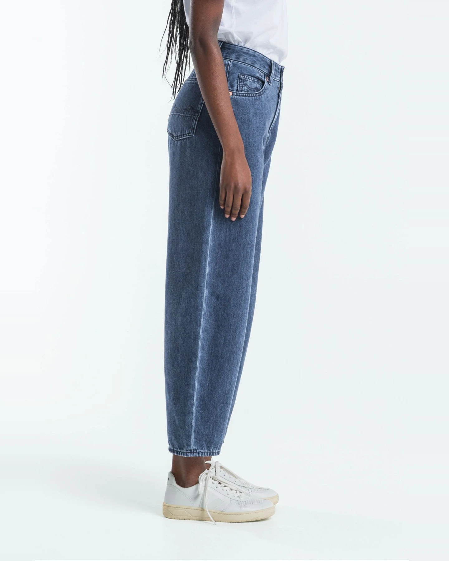 Jeans Leila Cropped Alex Dark Worn – Ansicht 4