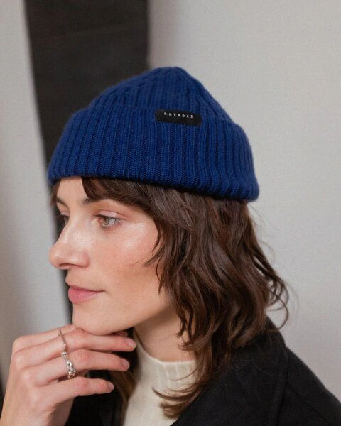 Rotholz Short Ribbed Merino Beanie – Ansicht 3