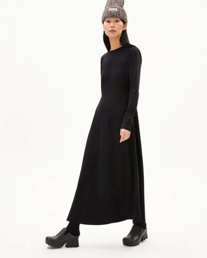 ARMEDANGELS AZURAA SOL - Damen Jerseykleid Slim Fit aus Bio-Baumwoll Mix