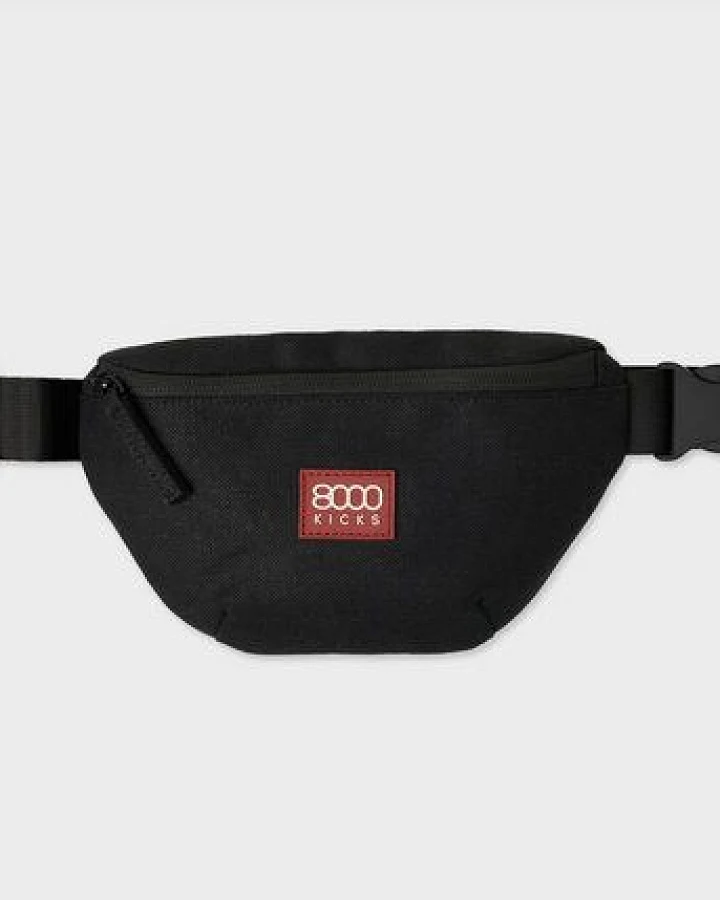 8000Kicks Hanf-Gürteltasche in Schwarz