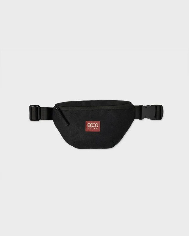 8000Kicks Hanf-Gürteltasche in Schwarz